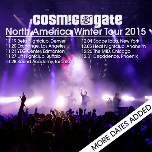 Cosmic Gate US Tour 2015